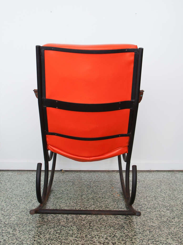 Mid-20th Century Dramatic Mid-Century Rocking Chair