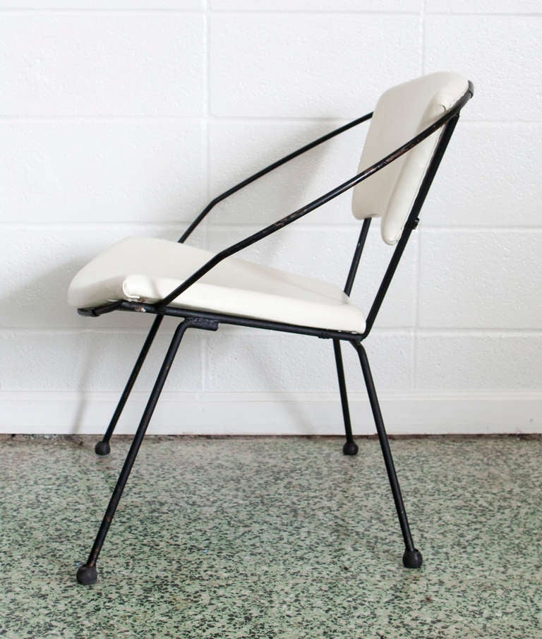Chaise à cerceau du milieu du siècle par John Hauser pour Ironworks Excellent état à St. Louis, MO