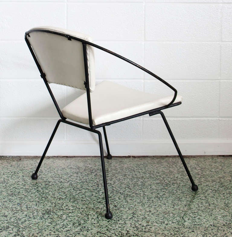 Chaise à cerceau du milieu du siècle par John Hauser pour Ironworks 2