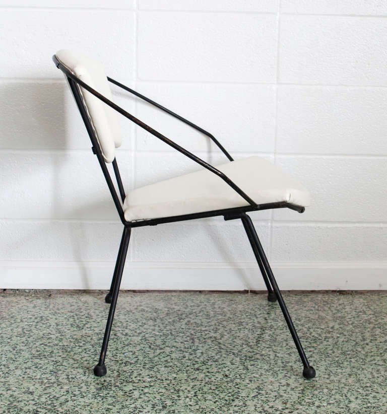 Chaise à cerceau du milieu du siècle par John Hauser pour Ironworks 3