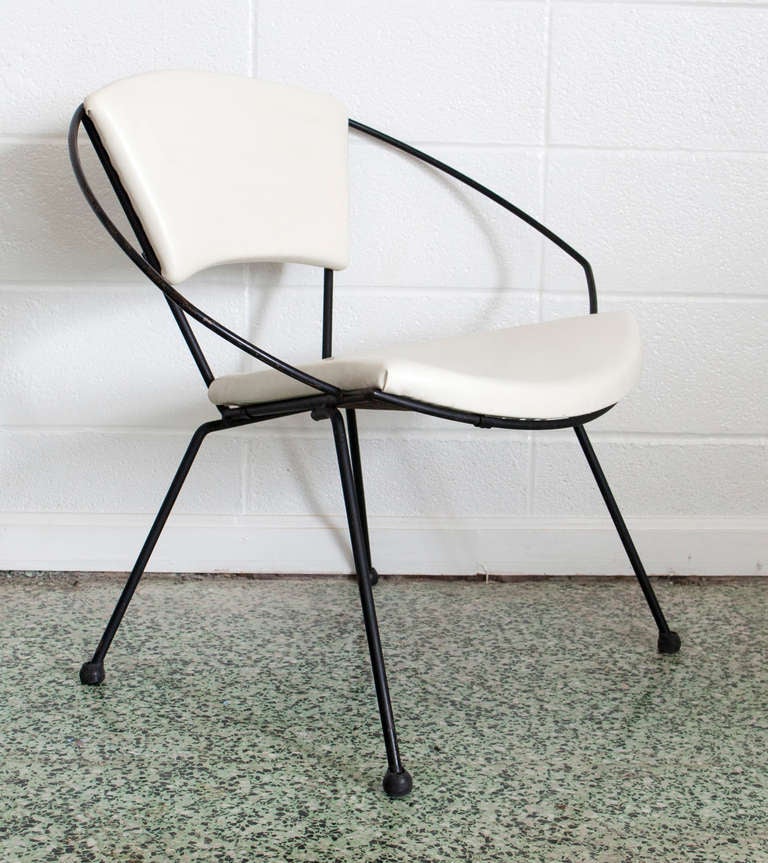 Chaise à cerceau du milieu du siècle par John Hauser pour Ironworks 4
