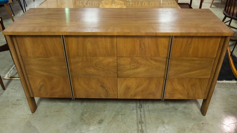American Dale Ford Walnut and Cane Sideboard by John Widdicomb