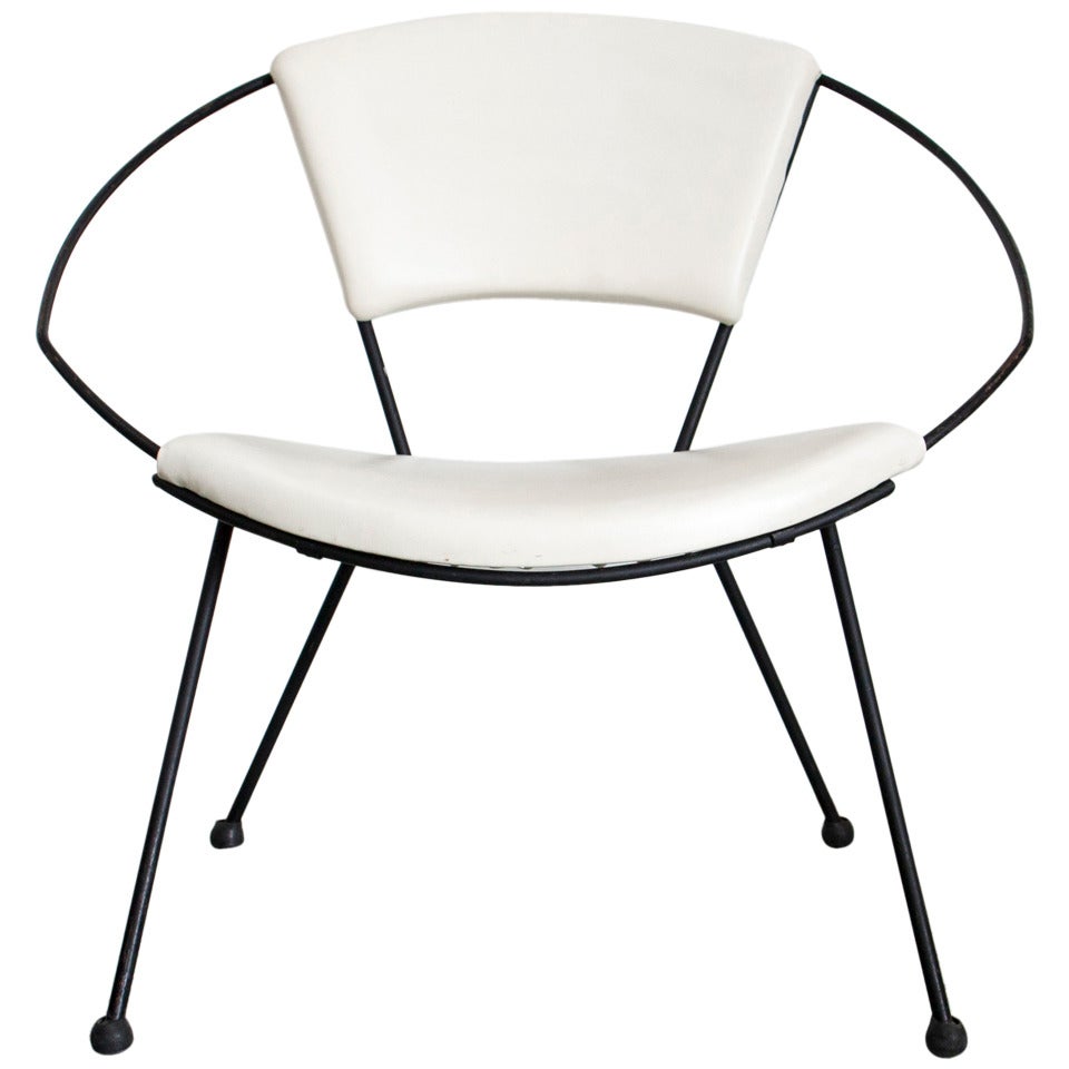 Chaise à cerceau du milieu du siècle par John Hauser pour Ironworks