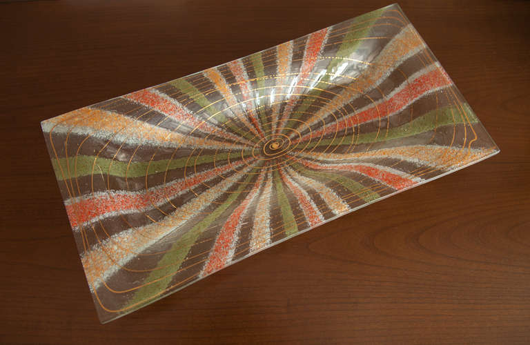 Mid-20th Century Midcentury Fused Art Glass by Michael & Frances Higgins