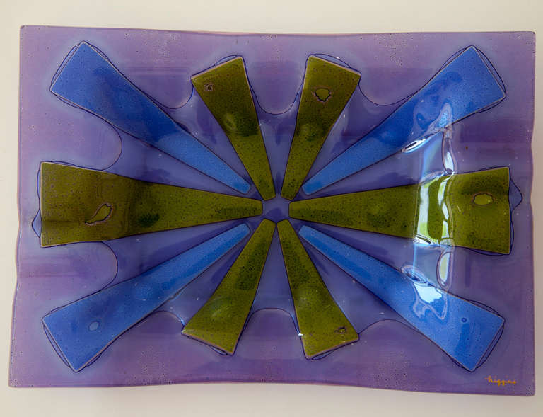 Mid-Century Modern Mid-Century Fused Art Glass by Michael & Frances Higgins