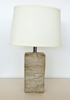 Beautiful Mid-Century Stone Lamp