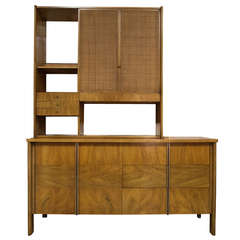 Dale Ford Walnut and Cane Sideboard by John Widdicomb