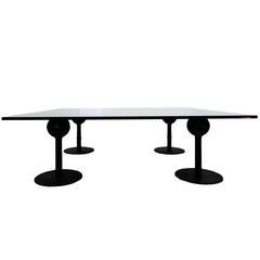 Black Modern Metal and Glass Coffee Table 9