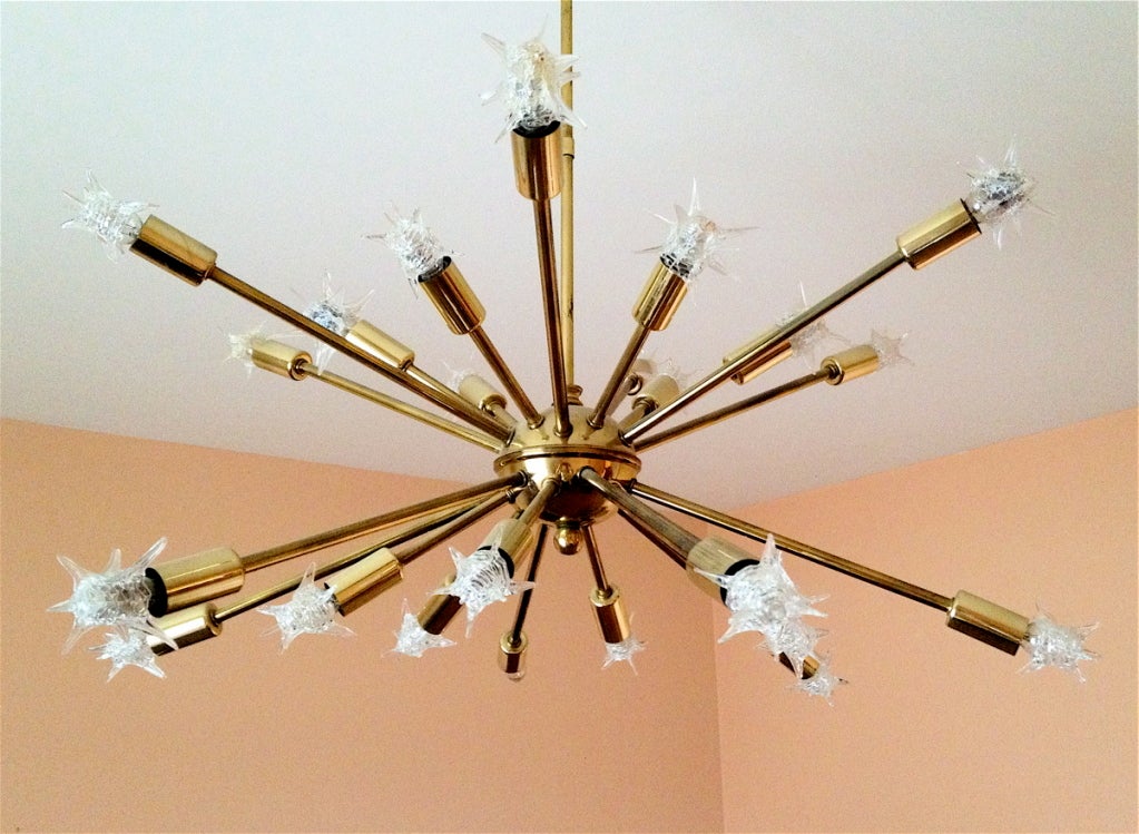 modern starburst ceiling light