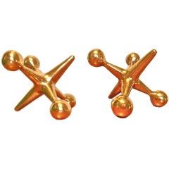 Pair Mid-Century Jack Sculptures