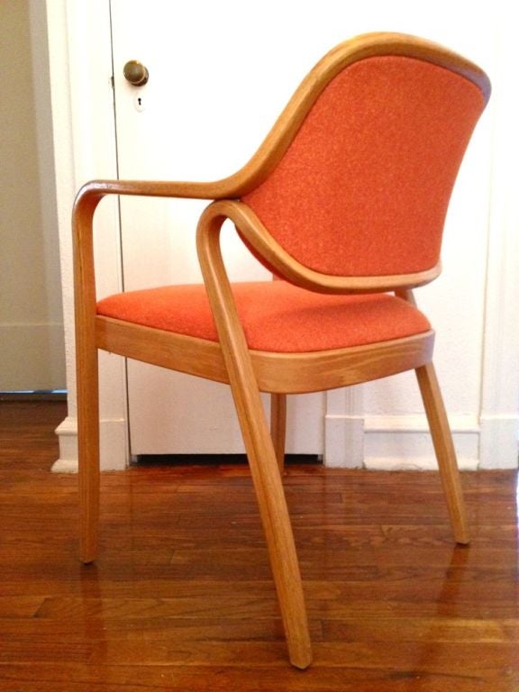 Pair Don Pettit Arm Chairs for Knoll In Excellent Condition In St. Louis, MO