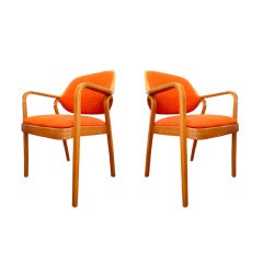 Pair Don Pettit Arm Chairs for Knoll