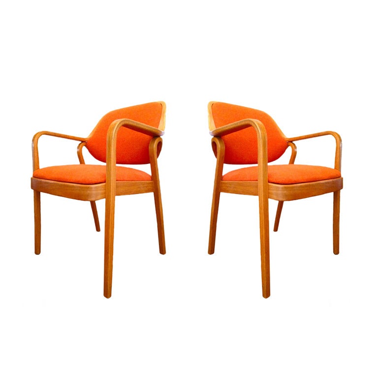 Pair Don Pettit Arm Chairs for Knoll