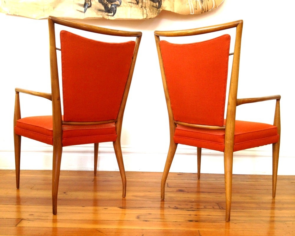 Mid-20th Century Set of Six Widdicomb Dining Chairs