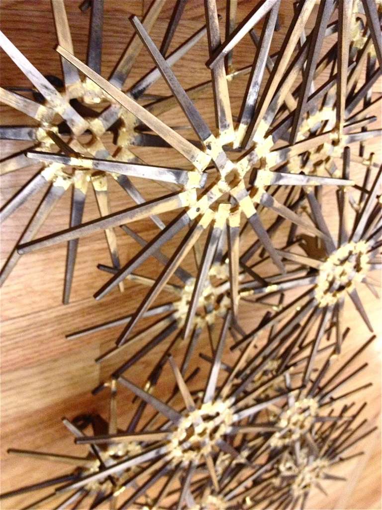 Late 20th Century Large Starburst Wall Sculpture by Marc Weinstein