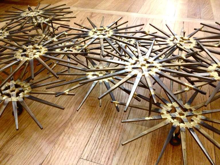 Metal Large Starburst Wall Sculpture by Marc Weinstein