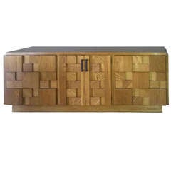 Vintage Paul Evans Inspired Brutalist Mosiac Bedroom Dresser Set From Lane