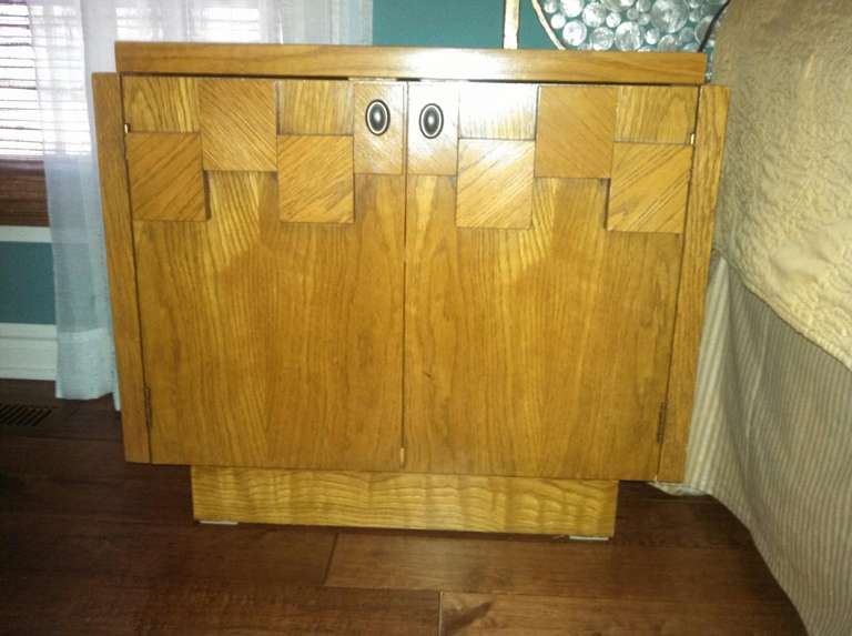 Paul Evans Inspired Brutalist Mosiac Bedroom Dresser Set From Lane In Excellent Condition In St. Louis, MO