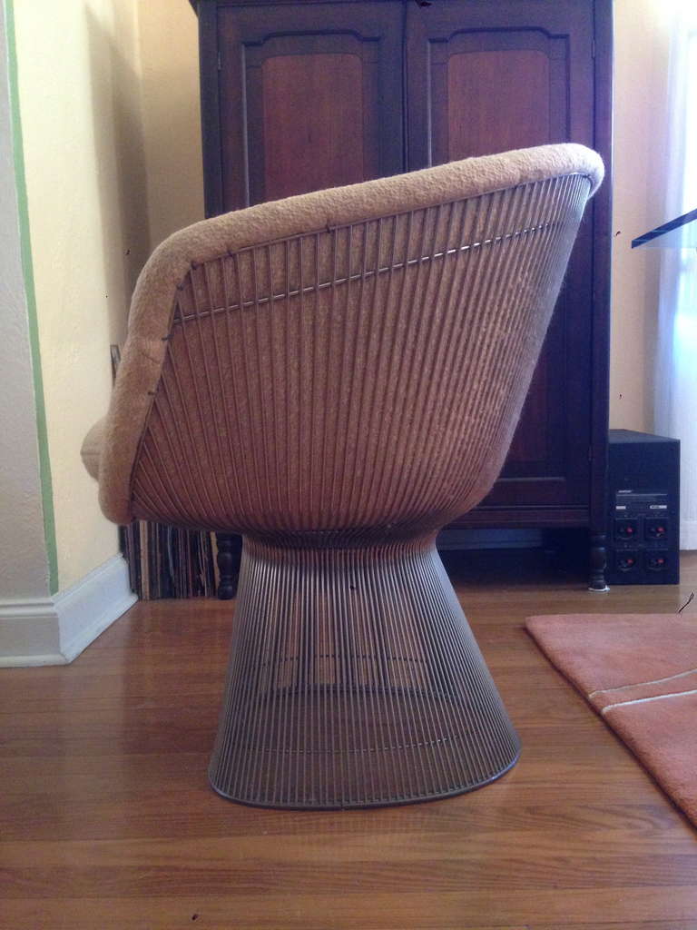 Late 20th Century Warren Platner Lounge Chair with Ottoman for Knoll