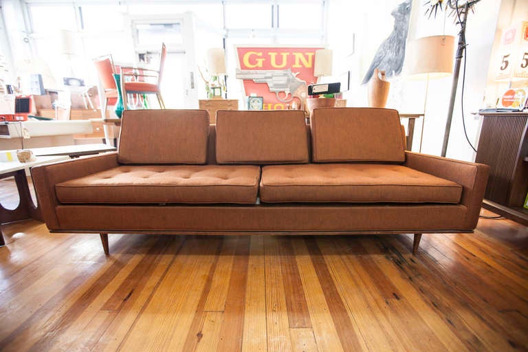 American Long + Low Selig Mid-Century Modern Sofa 