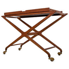 Vintage Baker Extension Bar Cart by Cesare Lacca