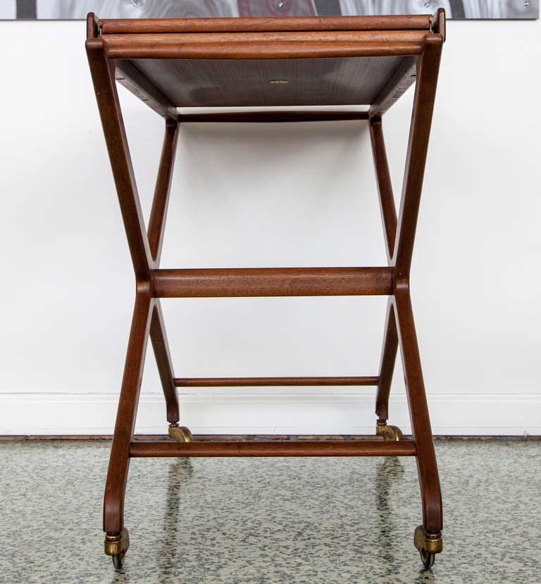 Mid-20th Century Baker Extension Bar Cart by Cesare Lacca