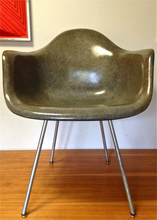 Eames Herman Miller Zenith Rope Edge Armshell Chair
