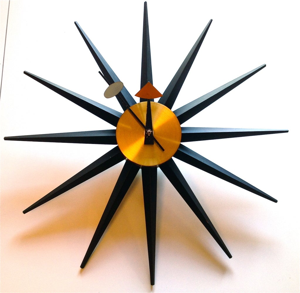 Howard Miller Nelson Starburst Clock MidCentury 2202 For Sale