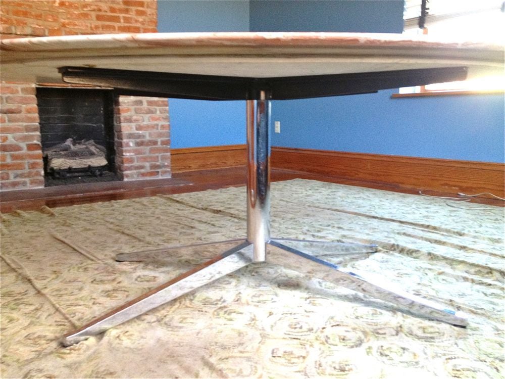 Florence Knoll Oval Marble Top Dining Table 3