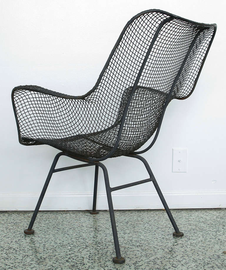 Six Mesh Chairs by Russell Woodard In Excellent Condition In St. Louis, MO
