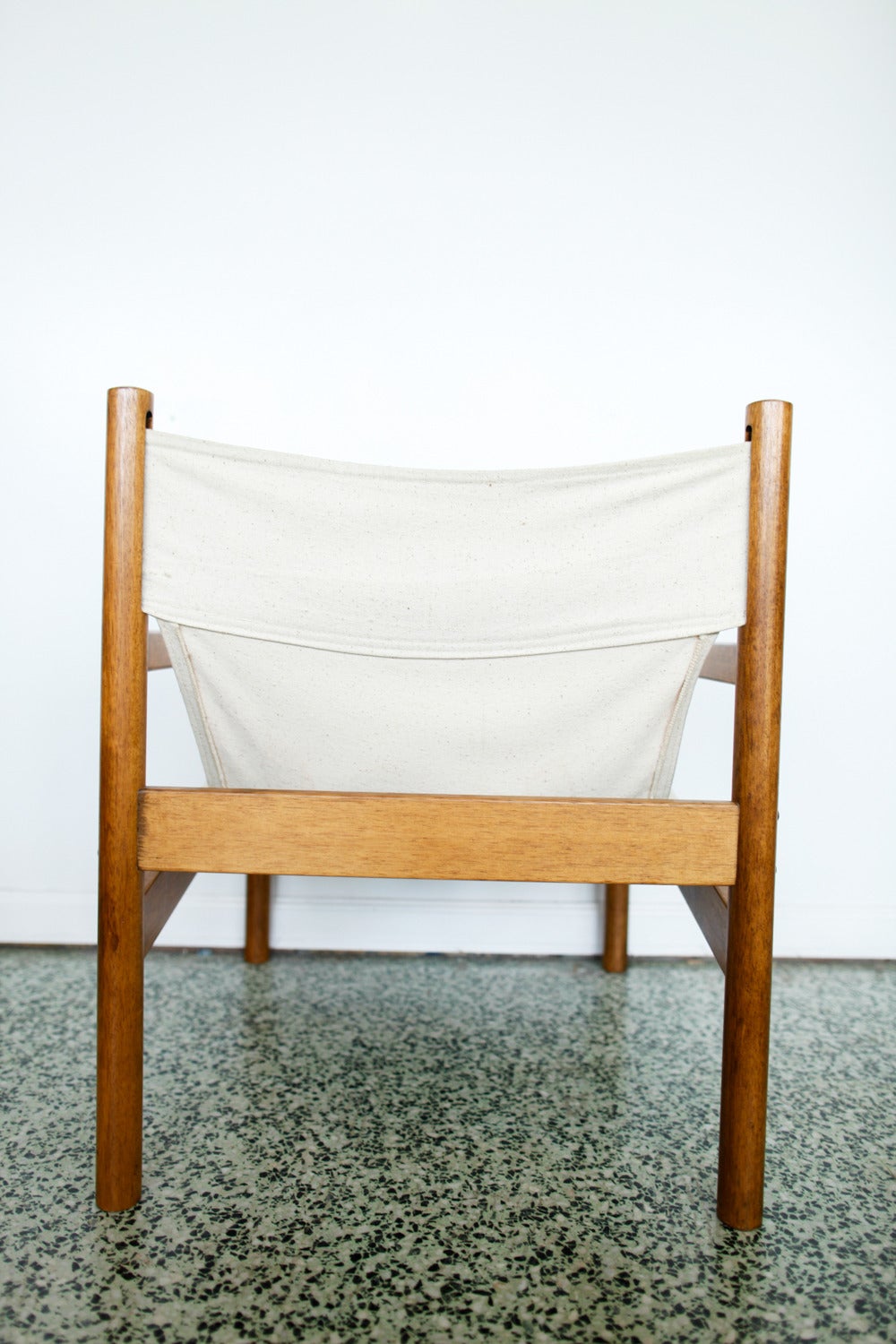 Mid-20th Century Pair of Mid-Century Michel Arnoult Sling Safari Chairs, Brazil