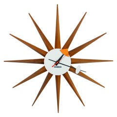 Retro George Nelson Howard Miller Starburst Wall Clock