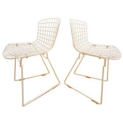 Vintage Pair Harry Bertoia Knoll Child's Chairs