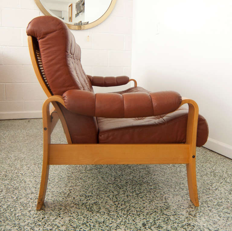 Danish Modern Leather Sofa 2