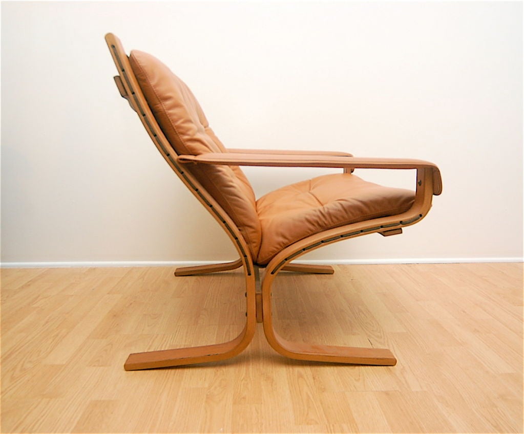 Mid-20th Century Ingmar Relling Westnofa Siesta Leather Lounge Chair