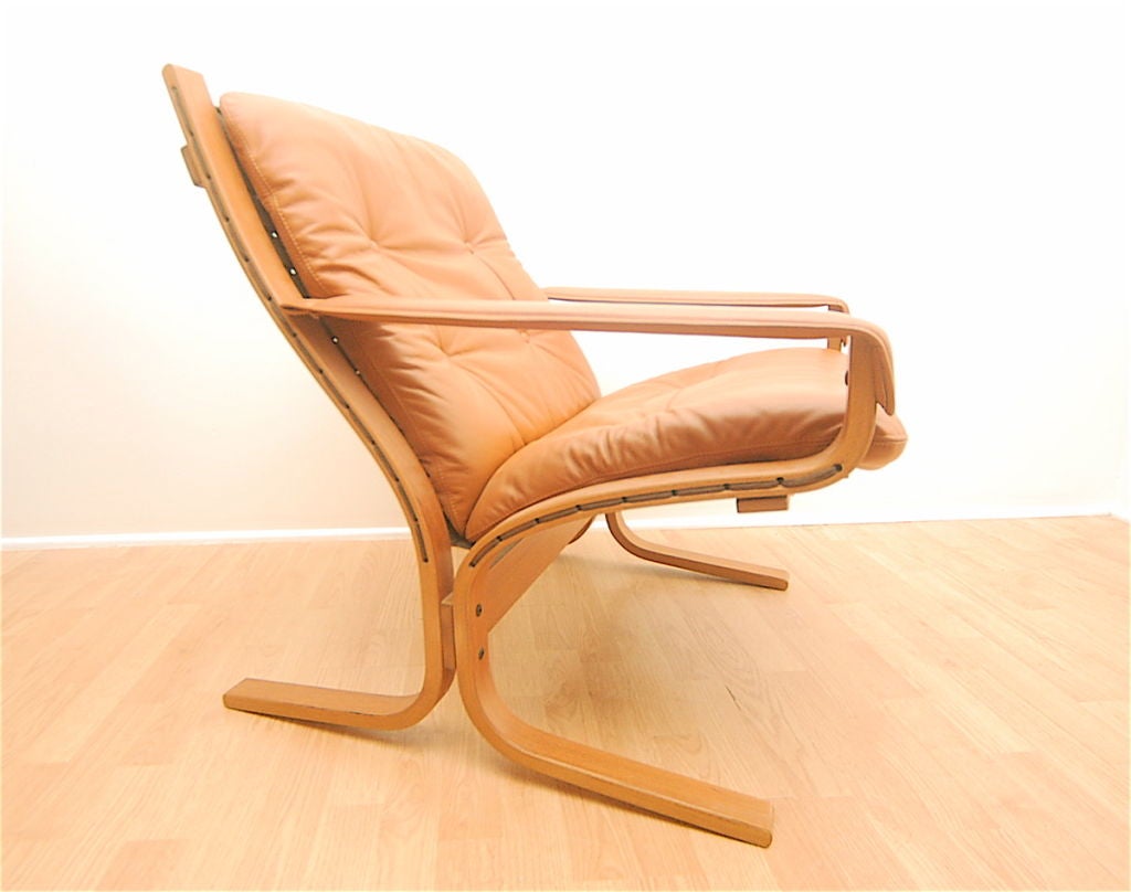 Ingmar Relling Westnofa Siesta Leather Lounge Chair 1