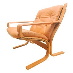 Ingmar Relling Westnofa Siesta Leather Lounge Chair