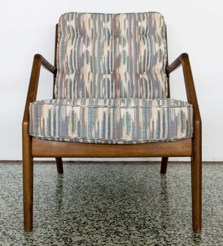 Mid-20th Century Pair of Danish France & Sons Lounge Chairs