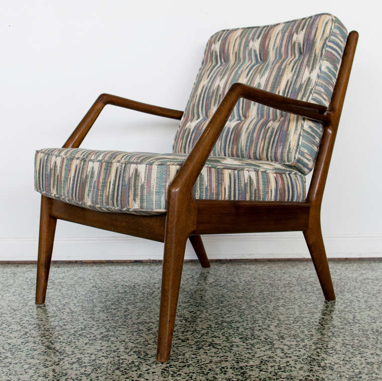 Pair of Danish France & Sons Lounge Chairs 1