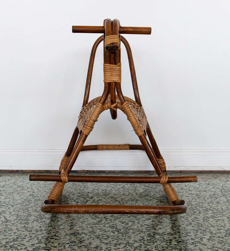 Danish Modern Rocking Horse at 1stDibs | vintage wicker rocking horse ...