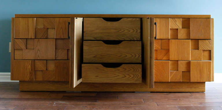 lane brutalist credenza