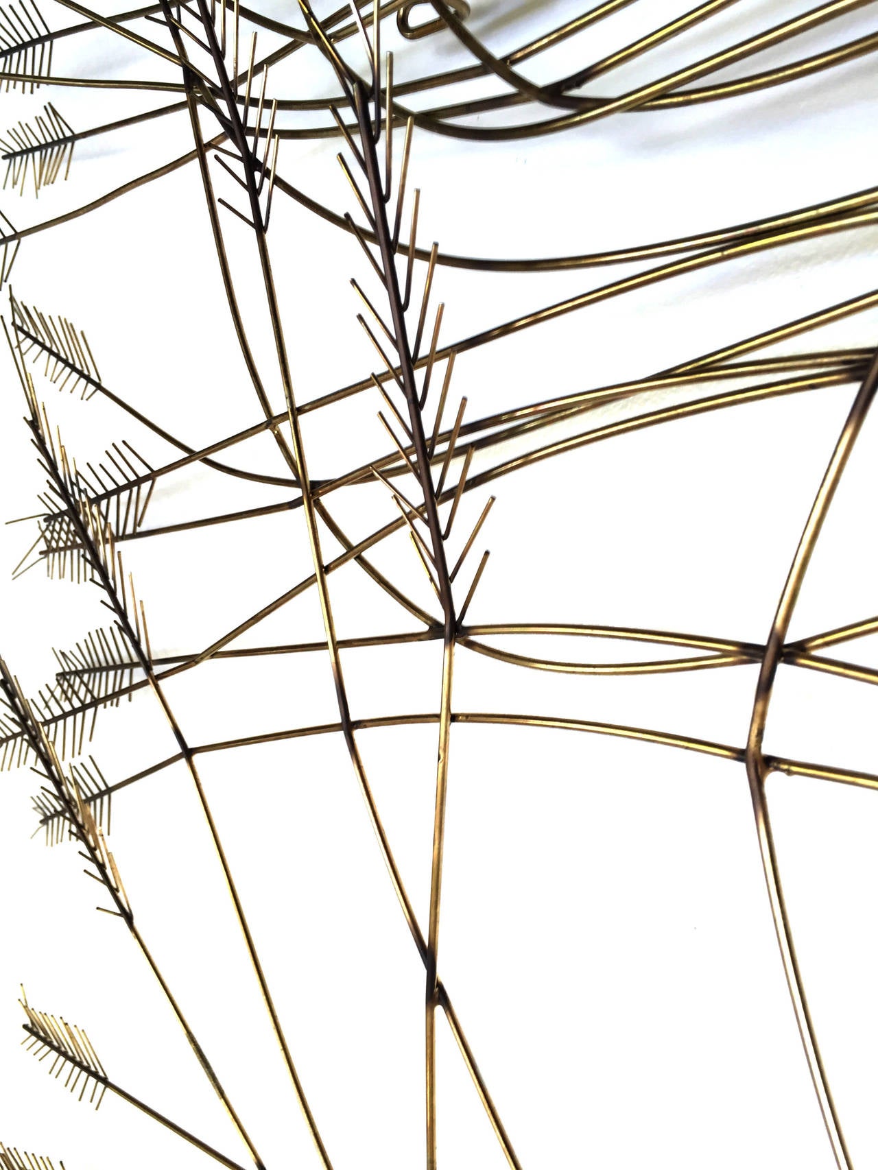 C Jere wheat wall sculpture. Signed on lower right.