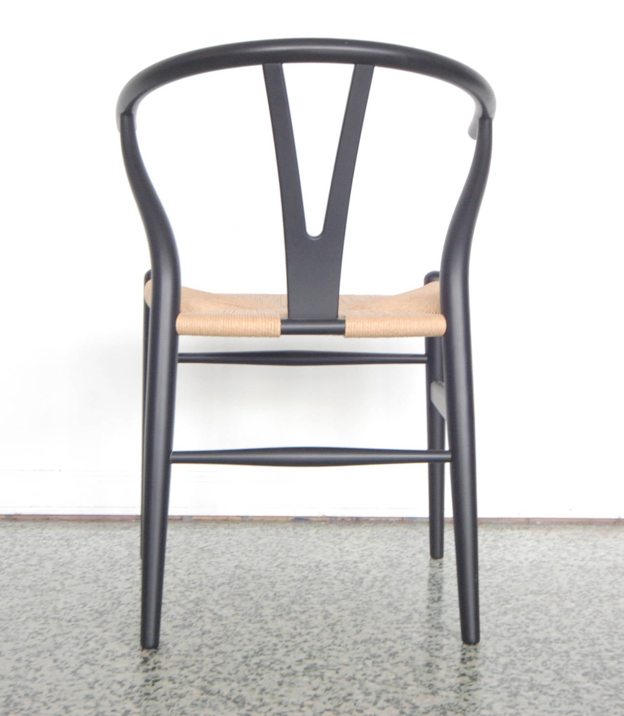 Contemporary Set of Four Hans Wegner Wishbone Chairs, CH24