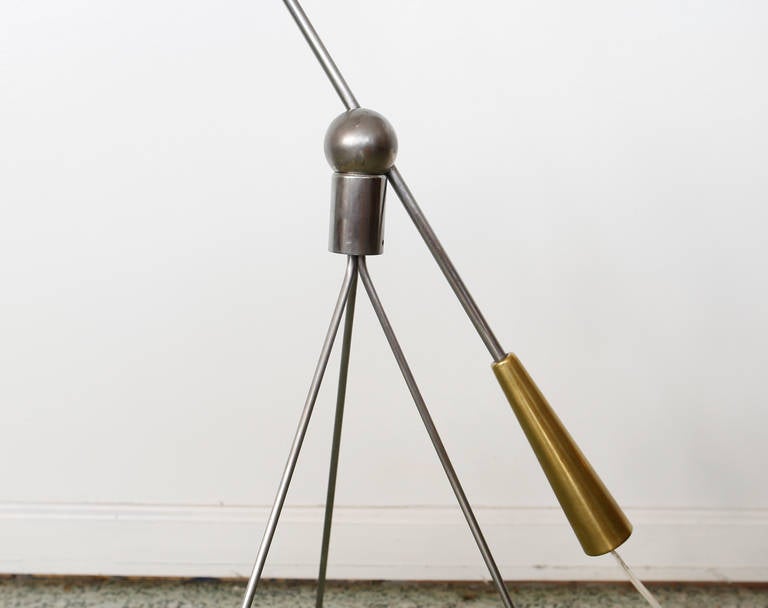 Rare Gilbert Watrous MoMA Design Competition Heifetz Floor Lamp In Excellent Condition In St. Louis, MO