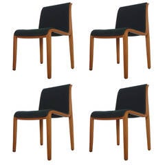 Set of Four Knoll Chairs Designed by Bill Stephens