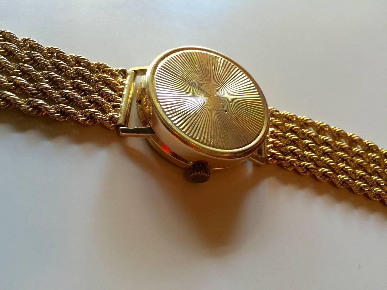 14k Gold Rosalie Wynn Hearst Monogramed Watch 1