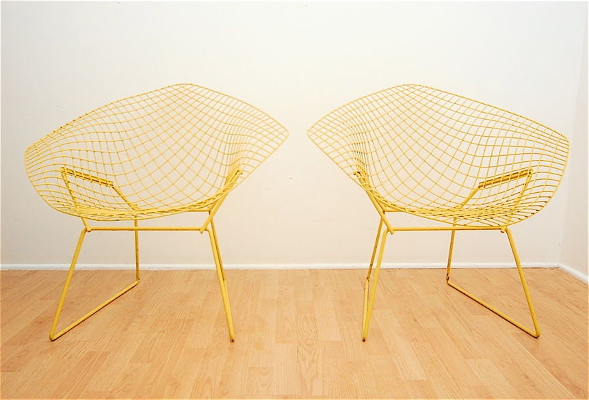 Pair of Diamond Chairs By Harry Bertoia For Knoll 1
