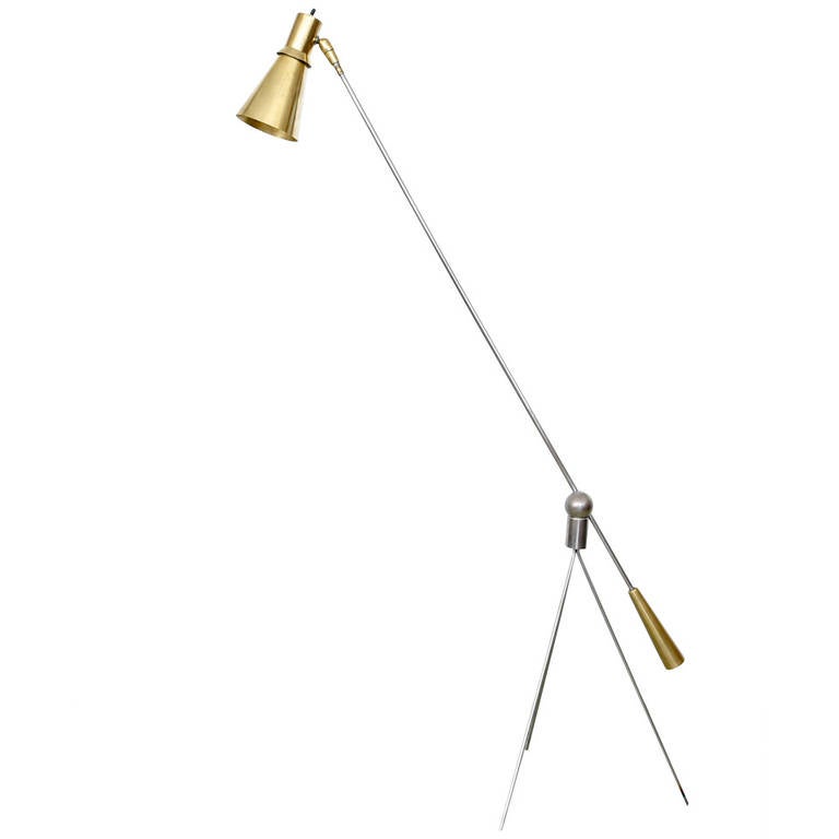 Rare Gilbert Watrous MoMA Design Competition Heifetz Floor Lamp