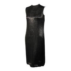 Norman Norell 1960's Hand Beaded Dress ex Collection Model & Muse Denise 6