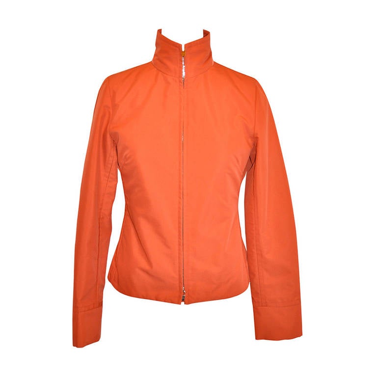 Loro Piana Zippered Brick-Orange Jacket